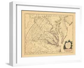 1755, Maryland, Virginia-null-Framed Giclee Print