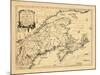 1755, New Brunswick, Massachusetts, Nova Scotia, Maine, Newfoundland and Labrador, New Hampshire-null-Mounted Giclee Print