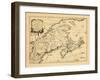 1755, New Brunswick, Massachusetts, Nova Scotia, Maine, Newfoundland and Labrador, New Hampshire-null-Framed Giclee Print