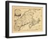 1755, New Brunswick, Massachusetts, Nova Scotia, Maine, Newfoundland and Labrador, New Hampshire-null-Framed Giclee Print