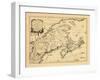 1755, New Brunswick, Massachusetts, Nova Scotia, Maine, Newfoundland and Labrador, New Hampshire-null-Framed Giclee Print