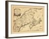 1755, New Brunswick, Massachusetts, Nova Scotia, Maine, Newfoundland and Labrador, New Hampshire-null-Framed Giclee Print