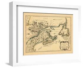 1755, New Brunswick, Newfoundland and Labrador, Nova Scotia, Prince Edward Island-null-Framed Giclee Print