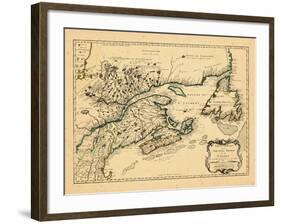 1755, New Brunswick, Newfoundland and Labrador, Nova Scotia, Prince Edward Island-null-Framed Giclee Print