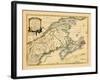 1755, New Brunswick, Nova Scotia, Prince Edward Island, Maine Massachusetts-null-Framed Giclee Print