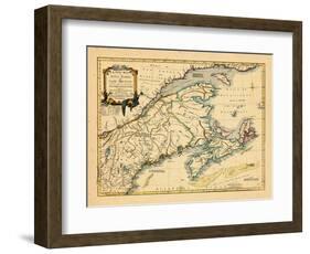 1755, New Brunswick, Nova Scotia, Prince Edward Island, Maine Massachusetts-null-Framed Giclee Print