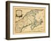 1755, New Brunswick, Nova Scotia, Prince Edward Island, Maine Massachusetts-null-Framed Giclee Print