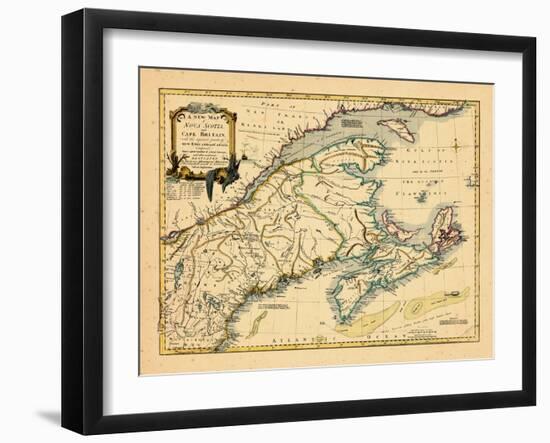 1755, New Brunswick, Nova Scotia, Prince Edward Island, Maine Massachusetts-null-Framed Giclee Print