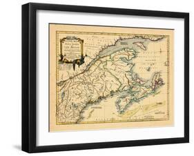 1755, New Brunswick, Nova Scotia, Prince Edward Island, Maine Massachusetts-null-Framed Giclee Print