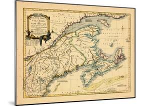 1755, New Brunswick, Nova Scotia, Prince Edward Island, Maine Massachusetts-null-Mounted Giclee Print