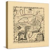 1755, New England, Connecticut, Maine, Massachusetts, New Hampshire, Rhode Island, Vermont-null-Stretched Canvas