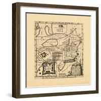 1755, New England, Connecticut, Maine, Massachusetts, New Hampshire, Rhode Island, Vermont-null-Framed Giclee Print