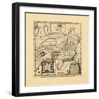 1755, New England, Connecticut, Maine, Massachusetts, New Hampshire, Rhode Island, Vermont-null-Framed Giclee Print