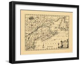 1758, New England, New Brunswick, Newfoundland and Labrador, Nova Scotia, Ontario-null-Framed Giclee Print