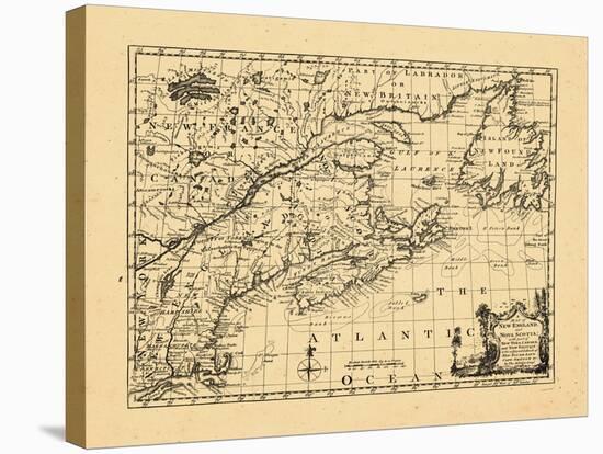 1758, New England, New Brunswick, Newfoundland and Labrador, Nova Scotia, Ontario-null-Stretched Canvas