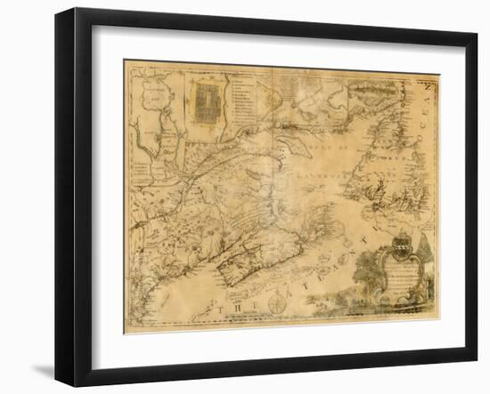 1759, New Brunswick, Newfoundland and Labrador, Nova Scotia, Prince Edward Island-null-Framed Giclee Print