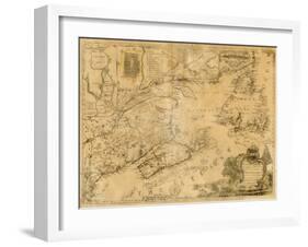 1759, New Brunswick, Newfoundland and Labrador, Nova Scotia, Prince Edward Island-null-Framed Giclee Print