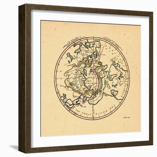 1760, World, North Pole-null-Framed Giclee Print