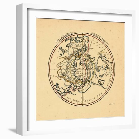 1760, World, North Pole-null-Framed Giclee Print