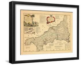 1762, Cornwall, United Kingdom-null-Framed Giclee Print