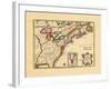 1763, Connecticut, Florida, Georgia, Maine, Massachusetts, New Hampshire, New Jersey, New York-null-Framed Giclee Print