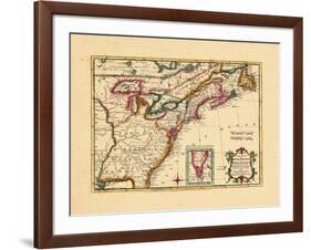 1763, Connecticut, Florida, Georgia, Maine, Massachusetts, New Hampshire, New Jersey, New York-null-Framed Premium Giclee Print