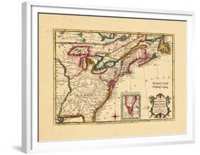 1763, Connecticut, Florida, Georgia, Maine, Massachusetts, New Hampshire, New Jersey, New York-null-Framed Premium Giclee Print