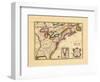 1763, Connecticut, Florida, Georgia, Maine, Massachusetts, New Hampshire, New Jersey, New York-null-Framed Giclee Print