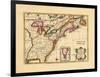 1763, Connecticut, Florida, Georgia, Maine, Massachusetts, New Hampshire, New Jersey, New York-null-Framed Giclee Print