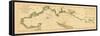 1763, New England Chart, Cape Cod to Casco Bay, Maine, Massachusetts, New Hampshire-null-Framed Stretched Canvas