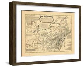 1765, Delaware, Maryland, Virginia, Connecticut, New Jersey, New York, Pennsylvania, Rhode Island-null-Framed Giclee Print