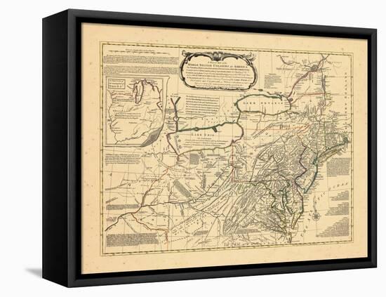 1765, Delaware, Maryland, Virginia, Connecticut, New Jersey, New York, Pennsylvania, Rhode Island-null-Framed Stretched Canvas