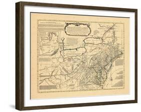 1765, Delaware, Maryland, Virginia, Connecticut, New Jersey, New York, Pennsylvania, Rhode Island-null-Framed Giclee Print