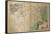 1770, North Carolina State Map with Landowner Names, North Carolina, United States-null-Framed Stretched Canvas