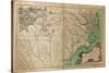 1770, North Carolina State Map with Landowner Names, North Carolina, United States-null-Stretched Canvas