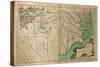 1770, North Carolina State Map with Landowner Names, North Carolina, United States-null-Stretched Canvas