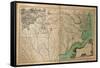 1770, North Carolina State Map with Landowner Names, North Carolina, United States-null-Framed Stretched Canvas