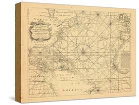 1773, Chart, West Indies, Atlantic Ocean-null-Stretched Canvas