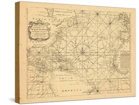 1773, Chart, West Indies, Atlantic Ocean-null-Stretched Canvas