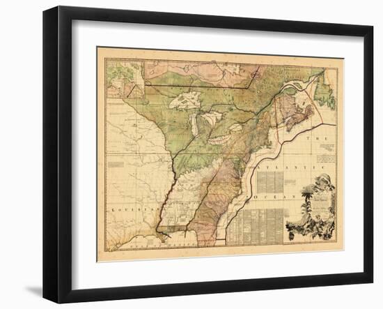 1775, British Colonies, New Brunswick, United States-null-Framed Giclee Print