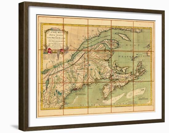 1775, Nova Scotia, Prince Edward Island, Maine Massachusetts-null-Framed Giclee Print