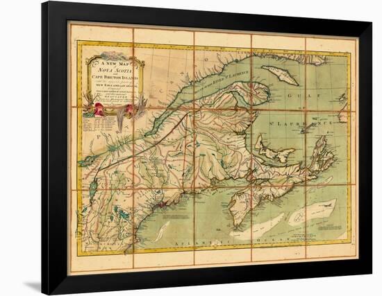 1775, Nova Scotia, Prince Edward Island, Maine Massachusetts-null-Framed Giclee Print