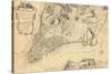 1776, New York City From 1767 Survey, New York, United States-null-Stretched Canvas