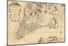 1776, New York City From 1767 Survey, New York, United States-null-Mounted Giclee Print