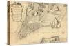 1776, New York City From 1767 Survey, New York, United States-null-Stretched Canvas