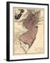 1777, New Jersey, The Jerseys Divided into East and West, New Jersey, United States-null-Framed Giclee Print