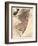 1777, New Jersey, The Jerseys Divided into East and West, New Jersey, United States-null-Framed Premium Giclee Print