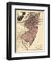 1777, New Jersey, The Jerseys Divided into East and West, New Jersey, United States-null-Framed Premium Giclee Print