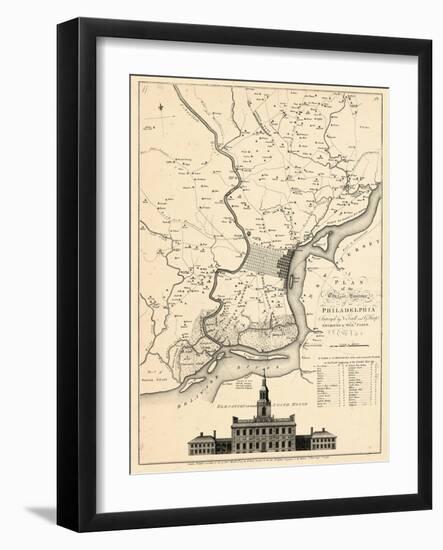 1777, Philadelphia 1777, Pennsylvania, United States-null-Framed Premium Giclee Print