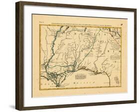 1778, Alabama, Florida, Louisiana, Mississippi, North Carolina-null-Framed Giclee Print